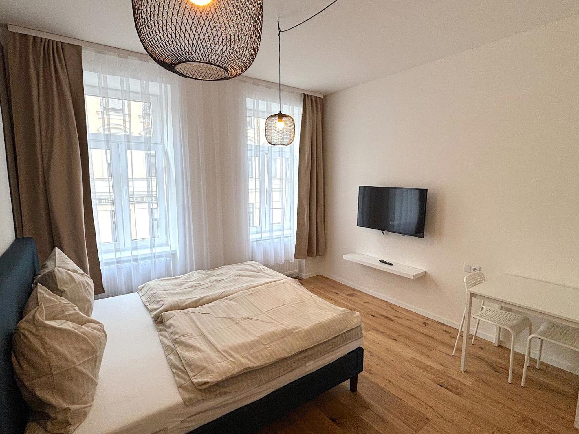 Apartment Smartes Apartment, Design, Queensize-bett